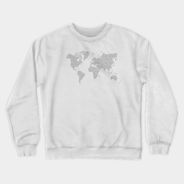 Cartography Crewneck Sweatshirt by Bayumahardhika